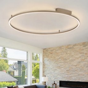 Brilagi - LED dimmelhető lámpatest PORTOFINO LED/85W/230V Ø 120 cm bézs + távirányító