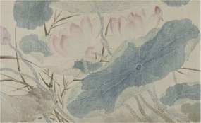 Dekoratív Fotótapéta Hálószoba Lótusz levelek 416x254 Ragasztó