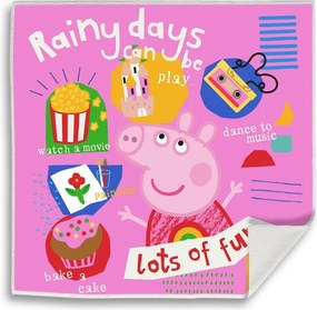 Peppa malac Rainy Fun Mágikus Kéztörlő arctörlő, törölköző 30x30cm