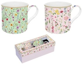 R2S.178MFLO Porcelán bögreszett 2db-os, 300ml, dobozban, Atmosphere, Meadow Flowers