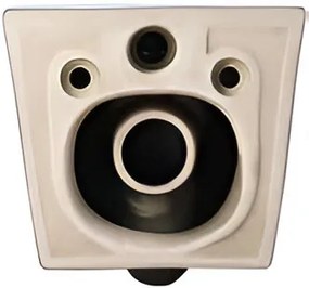 Eros ES OVAL - fali WC - WC ülőkével - TORNADO öblítés - perem nélküli - 53,5 cm