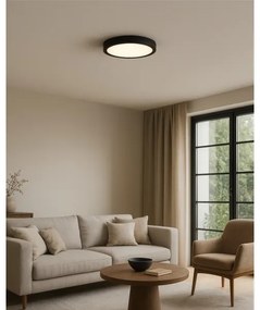 LED mennyezeti lámpatest LED/18W/230V 3000/4000/6500K átm. 23 cm fekete