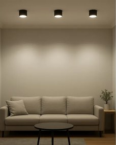 LED spotlámpa LED/10W/230V 3000/4000/6400K átm. 12 cm fekete