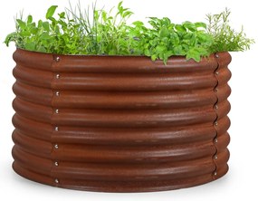 Blumfeldt Rust Grow, magaságyás, kerti ágyás, horganyzott acéllemez, rozsdás kivitel