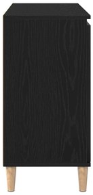 Fekete tölgy oldalszekrény 101x35x60 cm Műszaki fa