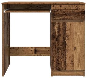 antik fa szerelt fa íróasztal 86x49x76 cm