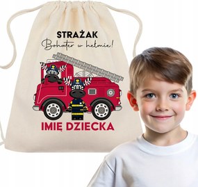 Bézs iskolatáska leendő tűzoltónak Hős Sisakban!