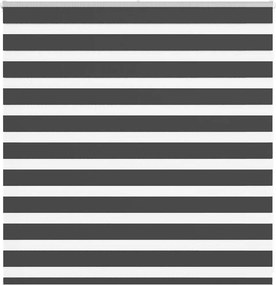 vidaXL zebrafüggönnyel fekete szövetszélesség 135,9 cm poliészter
