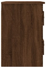2db barna tölgyszínű falra szerelhető éjjeliszekrény 41,5x36x53