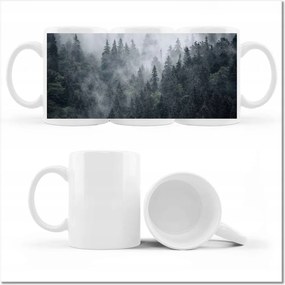 Fotó bögre Ködös hegyi táj