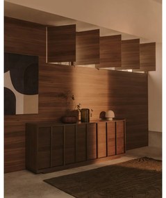 Barna komód diófa dekorral 200x80x45 cm Onix – Kave Home