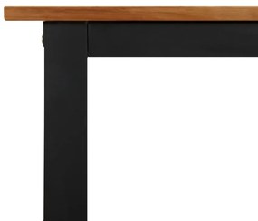 tömör akácfa kerti asztal U-alakú lábakkal 200 x 90 x 75 cm