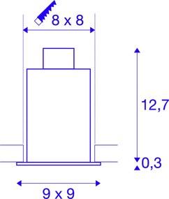 SLV KADUX 115511 Beépíthető spotlámpa 1x50W/GU10 IP20