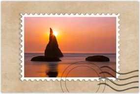 Poszterek 60x40 Sziklák Naplemente Tenger