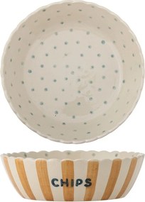 Sárga-krémszínű kerámia tál ø 24 cm Chip – Bloomingville