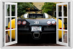 Poszter 90x60 Sárga Bugatti