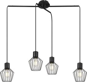 Rabalux beltéri függeszték e27 4x40w fekete belano