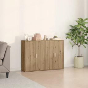 Szekrények 2 db Kézműves tölgy 60x31x84 cm Szerelt fa