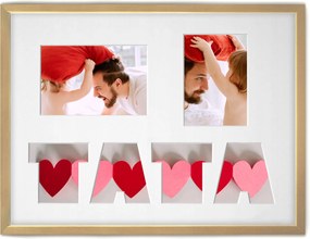 Apák Napi Ajándék Fa Képkeret 30x40