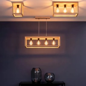 Spot-Light 9154174 - KAGO mennyezeti lámpatest 1xE27/60W/230V matt tölgy