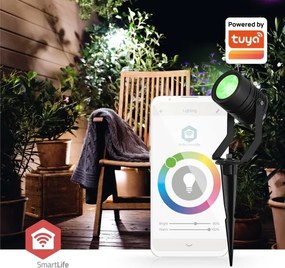 Nedis ZBLOS10RGBW3-SZETT 3x LED RGBW Dimmelhető kültéri lámpa LED/3W/230V IP65 Wi-Fi Tuya