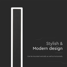 LED Kültéri fali lámpa LED/17W/230V 3000K IP65 fekete