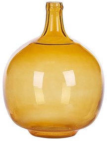 Üveg Dekor váza 34 Narancssárga GOSHT Beliani