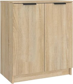 vidaXL sonoma-tölgyszínű szerelt fa cipősszekrény 59 x 35 x 70