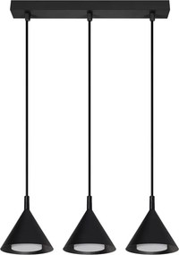 BRILAGI - Kábeles csillár CONE TRIPLE 3xGX53/15W/230V fekete