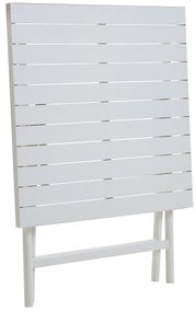 Fehér Kétszemélyes Összecsukható Alumínium Balkon Szett CAORLE Beliani