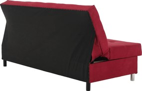 Kihúzható kanapé, piros, ALADA