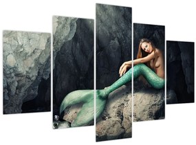 Kép - Hableány a sziklán (150x105 cm)