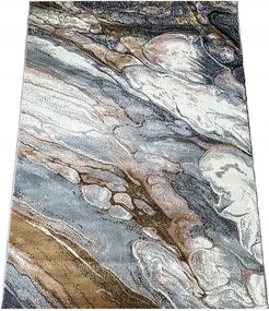 Shaggy Szőnyeg 160x220 Nagyon Nehéz Masszív Hosszú Haj Szuper Minőségű Márvány