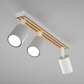 Spotlámpa TERRA 3xGU10/8W/230V fehér/tölgy