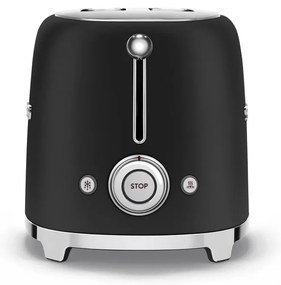 Matt fekete kenyérpirító Retro Style – SMEG