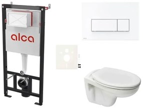 Fali WC szett Alca előtétfalas szereléshez + Ceramia S-Line Pro WC SIKOASP7