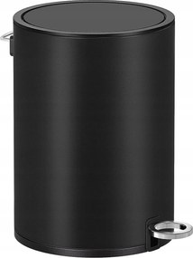 Songmics lábas szemetes kosár fedéllel, 3l, fekete.