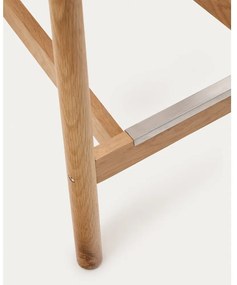 Natúr színű tölgyfa bárszék (ülésmagasság 65 cm) Yalia – Kave Home