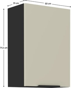 Felső szekrény, kasmír/fekete, ARAKA 50 G-72 1F