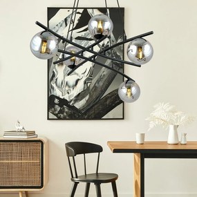 Emibig modern függeszték essa fekete grafit emi1203/5