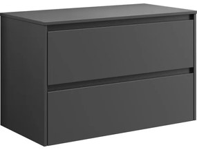 TRONDHEIM 90 cm-es mosdószekrény mosdóhoz, antracit