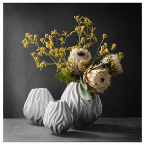 Flame fehér porcelán váza, magasság 15 cm - Morsø