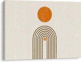 Kép - Barna ívek (70x50 cm)