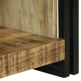 dohányzóasztal 90x50x38 cm Tömör durva mangófából