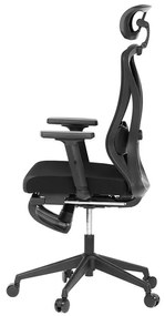 Fekete Hálós Irodai Szék, Szinkron Mechanikával. KA-S257 BK