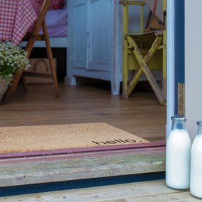 Kókuszrost lábtörlő 40x60 cm Hello, Bye – Artsy Doormats