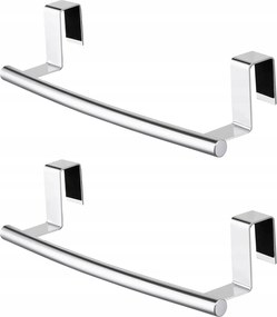 Konyhai Törölközőtartó Acél, Fúrás nélkül, Szekrényhez, Fiókokhoz, 2db