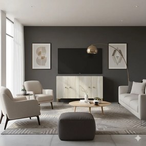Simple 120 - White, Travertine