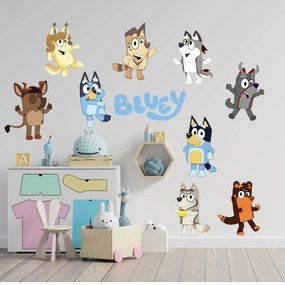 Textil falmatrica "Bluey 2"