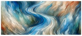 Kép - Absztrakt áramlat (120x50 cm)